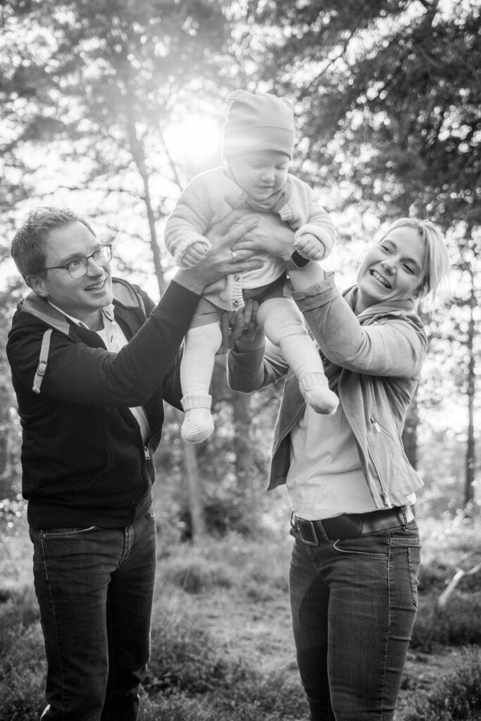 Familienshooting, Eltern mit Kind